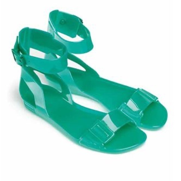 HUNTER Tiffany Open Toe Sandals in Maldives Green Size 7 New! - Picture 10 of 12
